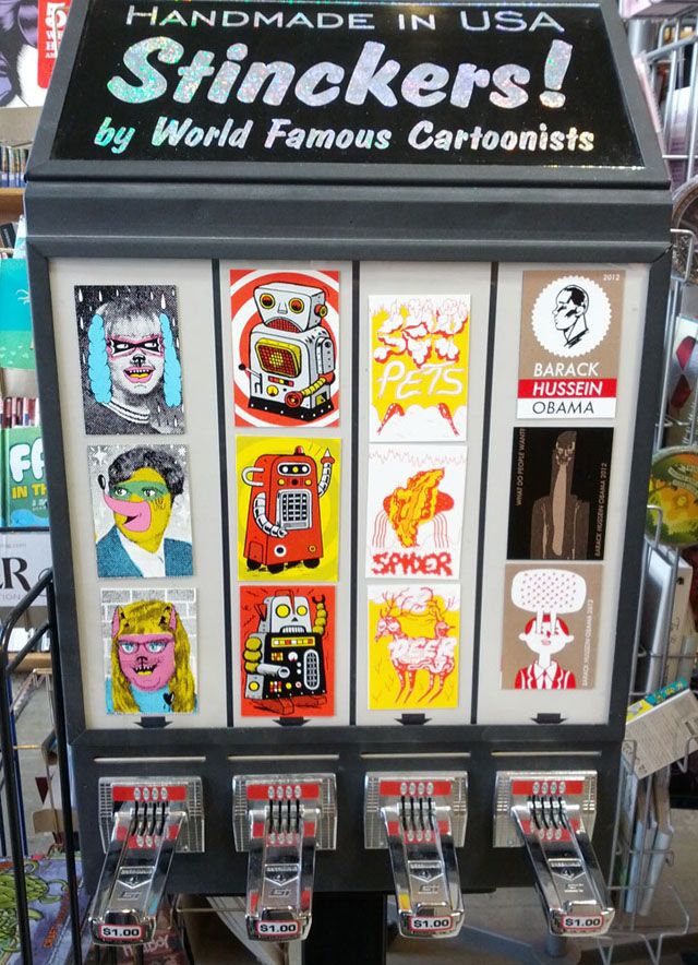 Sticker and Tattoo Vending Machines