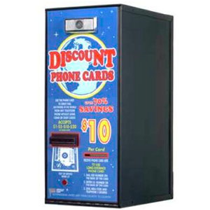 AC501 1-Bin Pre-Valued Card Dispenser w/Dollar Bill Acceptor Only