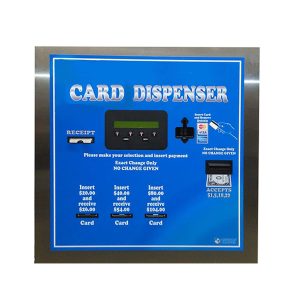 AC605 3-Bin Rear Load Pre-Valued Card Dispenser